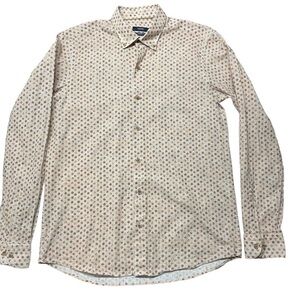 Sayki Comfort Fit Long Sleeve Printed Cotton Casual Shirt
